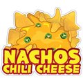 Signmission Nachos Chili CheeseConcession Stand Food Truck Sticker, 16" x 8", D-DC-16 Nachos Chili Cheese19 D-DC-16 Nachos Chili Cheese19
